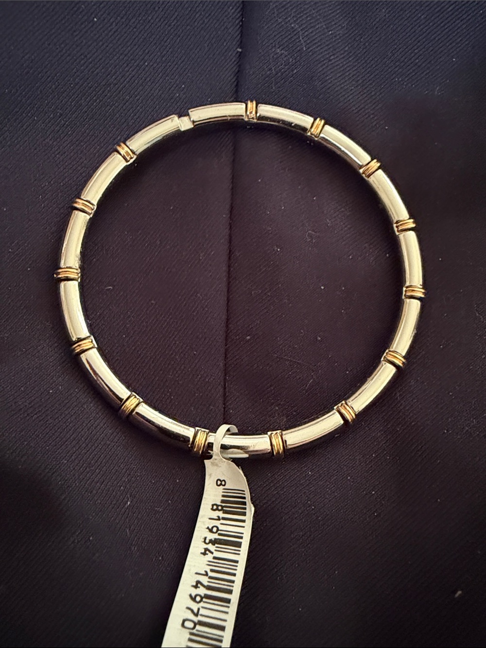 Brighton Gold and Silver Two-Tone Tubular Bracelet